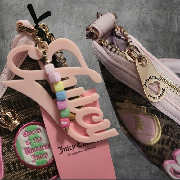💗 Juicy Couture Patch Logo Shoulder Bag
